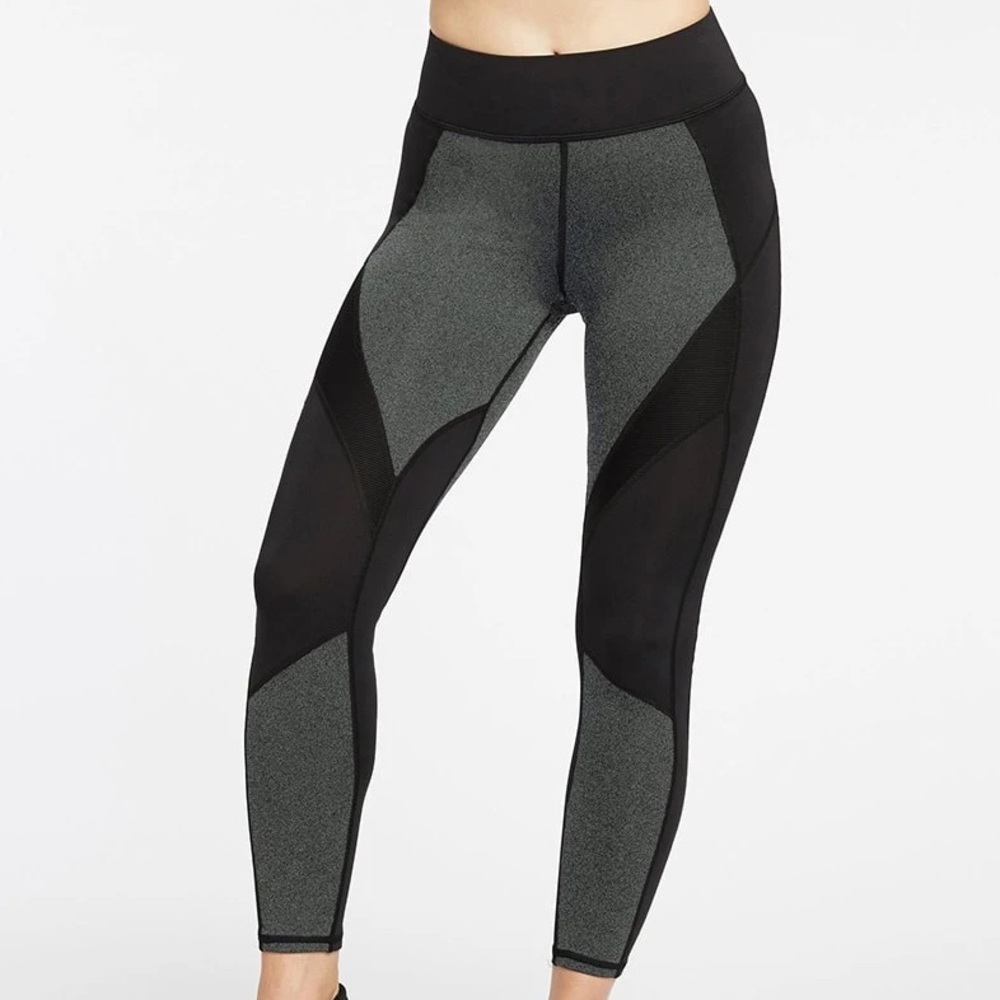 MICHI EXTENSION LEGGING - WOMENS - GREY/BLACK Size Small